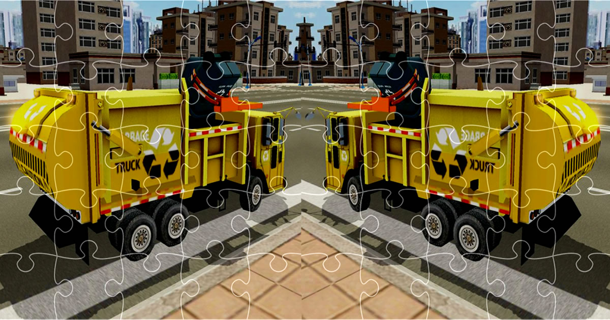 Image Garbage Trucks Jigsaw